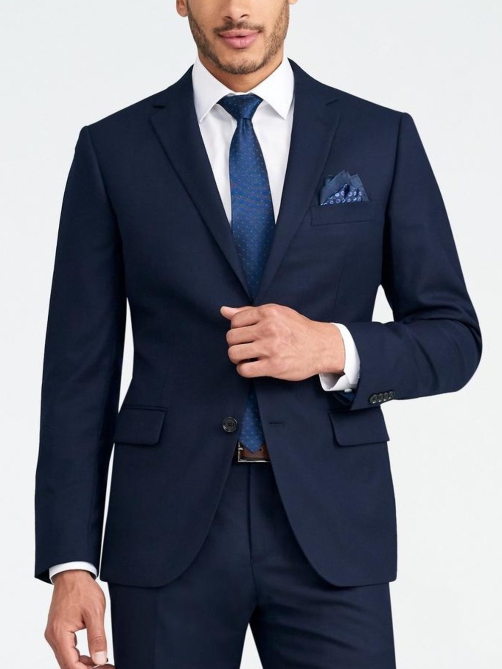 Stafford Navy Coolmax Classic Fit jacket